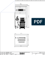 Plumbing valve panel layout diagram with dimensions