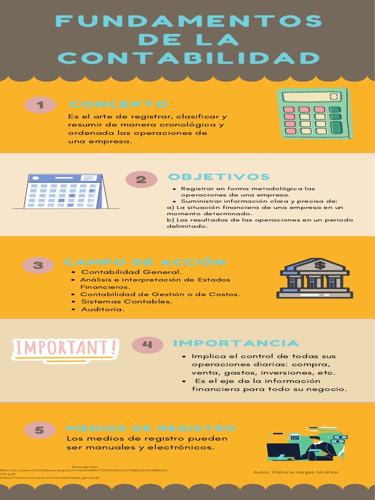 Infografia Fundamentos de La Contabilidad | PDF