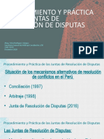 Procedimiento Y Práctica de Las Juntas de Resolución de Disputas