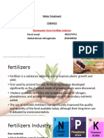 Wastewater From Fertilizer Industry