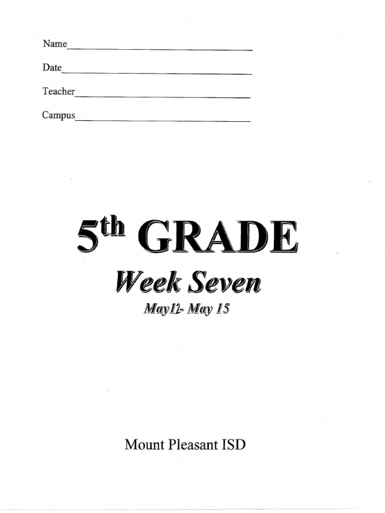 5th Grade | PDF