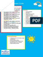 Lista de Útiles Primer Grado