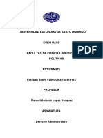 Derecho Administrativo, Tarea 3