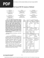 A Model Based RCM Analysis Method