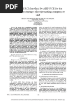 Improved RCM Method by AHP-FCE For The Maintenance Strategy of Reciprocating Compressor Unit