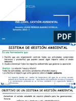 Iso 14001. Gestión Ambiental: Docente: Laura Patricia Ramirez Estrella. Semestre: 2023 - I