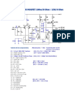 Amplificador Mosfet 100w