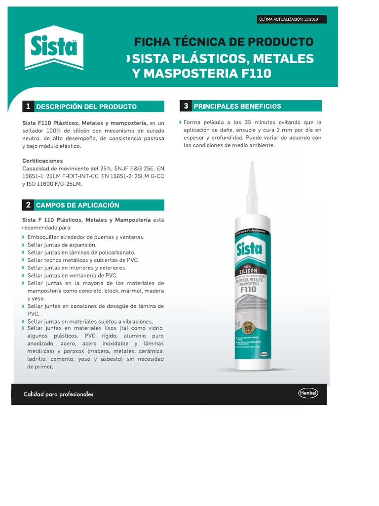 FICHA TECNICA DEl Silicon PDF