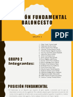 Posición Fundamental Baloncesto: Grupo 2