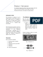 Práctica 1: Servomotor: Introducción Procedimiento y Resultados