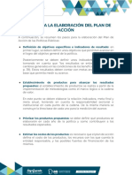 pasos PARA LA ELABORACION DE PLAN DE ACCION