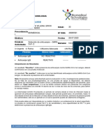 Informe de Analisis: Codigo Area: Inmunologia