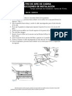 Filtro de Aire de Cabina Instrucciones de Instalación: No. de Parte: C10361