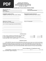 Preliminary Evaluation PI INQ FORM