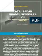 Tata Ibadah Minggu Sengsara VII: Gki Elim Tampa Garam