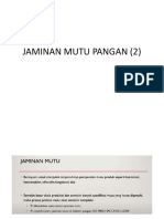 Jaminan Mutu Pangan