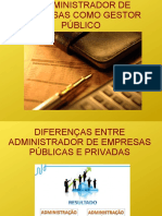 Administradores Na Função de Gestores Públicos