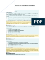 Evaluacion de Entrada - Derecho Procesal Civil I