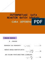 Interpretasi Data: Reaktor Batch Dengan