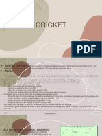 NSNIS Desktop Study On Cricket