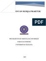 Buku Panduan Kerja Praktek: Program Studi Teknologi Informasi Fakultas Teknik Universitas Udayana