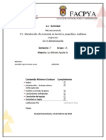 Microeconomía 1.1 - Introducción A La Economía en Las Micro, Pequeñas y Medianas Empresas: Lic en Administración