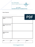 AUA-OPS 2 Implementation Plan and Commitment Dates Form