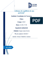 Equilibrio partícula problemas física