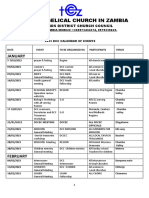 The Evangelical Church in Zambia: January