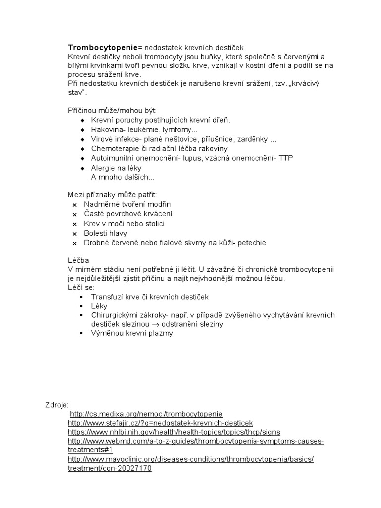 Trombocytopeni 1 | PDF