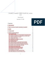 Calculix Crunchix User'S Manual Version 2.18: Guido Dhondt September 15, 2021