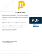 Influencing Public Transportation Policy Through Community Engagement and Coalition Building - Process and Preliminary Outcomes