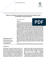 Influence of Calamansi and Virgin Coconut Oil As Active Reagents On The Acceptability of Liquid Hand Wash