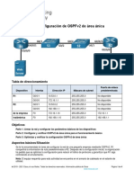 2.7.2 Packet Tracer - Configure Single Area Ospfv2 - Physical Mode - Es XL