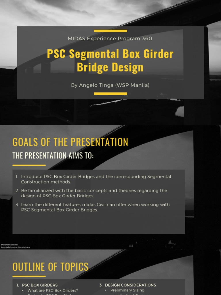 PSC Segmental Box Girder Bridge Design | PDF | Prestressed Concrete ...