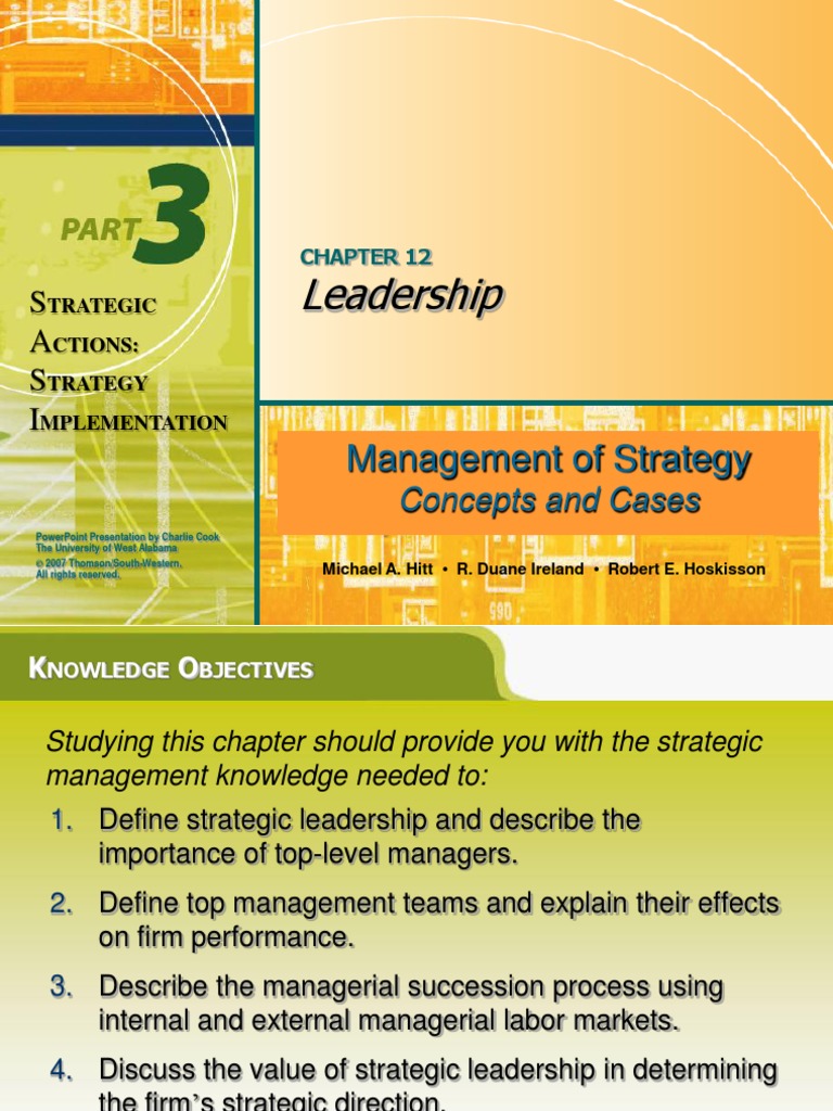 Leadership: Strategic Management | PDF