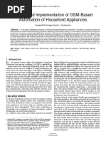 Design and Implementation of GSM Based Automation of Household Appliances