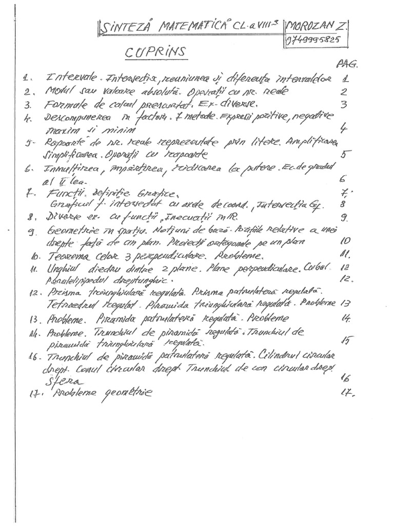 matematica clasa 8 partea 1 consolidare