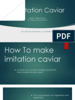 Immitation Caviar Week 1 Output for Molecular Gastronomy