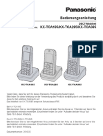 Bedienungsanleitung: KX-TCA185/KX-TCA285/KX-TCA385