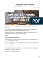 10 Outstanding Common App Essay Examples