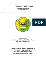 Petunjuk Praktikum Farmasetika: Apt. Endang Istriningsih, M.Clin., Pharm. Apt. Osie Listina, M.SC