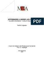 LAGADEC P. - Apprendre A Gerer Les Crises - MBA - 2003