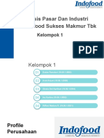 Analisis Pasar Dan Industri PT Indofood Sukses Makmur TBK: Kelompok 1