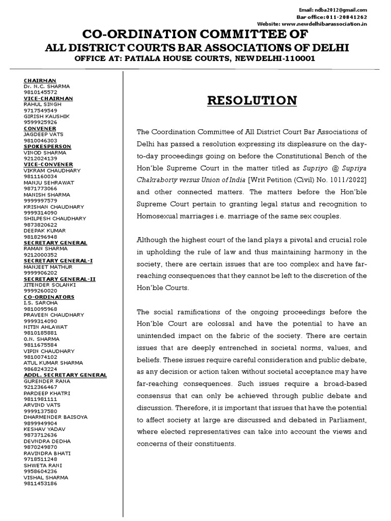 Resolution 1.2 | PDF | Justice | Crime & Violence