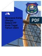 Rencana Kerja (Renja) Satpol PP Kota Tegal Tahun 2023