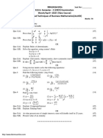 Bba2Atba102X: B.B.A. Semester - 2 (CBCS) Examination March/April - 2019 (New Course) Advanced Techniques of Business Mathematics (Allied)