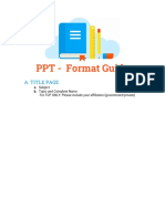 PPT Format Guide