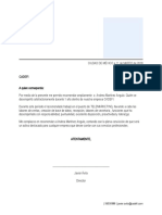 Carta Recomendacion Laboral