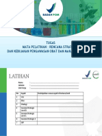 Jakarta, 20 Januari 2020: Tugas Mata Pelatihan: Rencana Strategis Dan Kebijakan Pengawasan Obat Dan Makanan 2020-2024